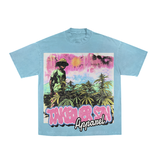 Chambray "TSZN Apparel" Tee