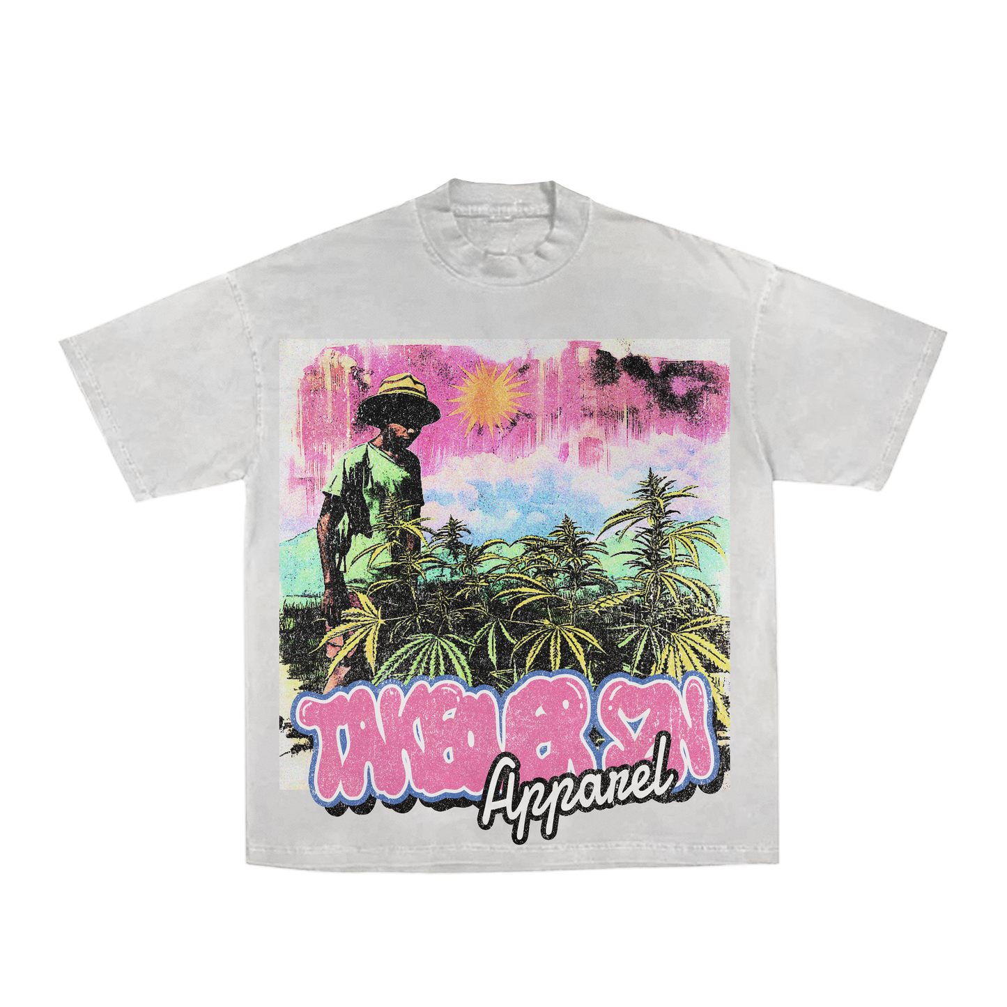 White "TSZN Apparel" Tee