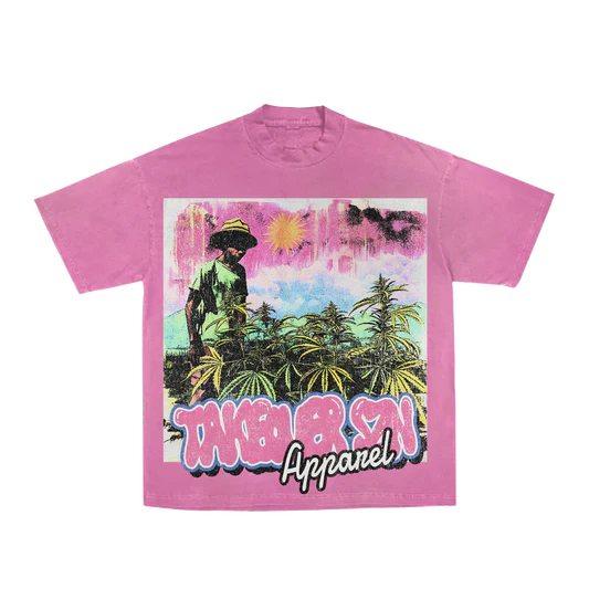 Pink "TSZN Apparel" Tee