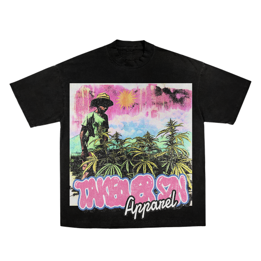 Black "TSZN Apparel" Tee