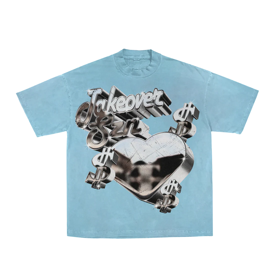Chambray "The World Is Yours" Tee