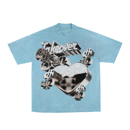 Chambray "The World Is Yours" Tee