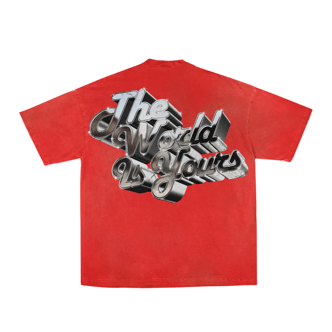 Red "The World Is Yours" Tee