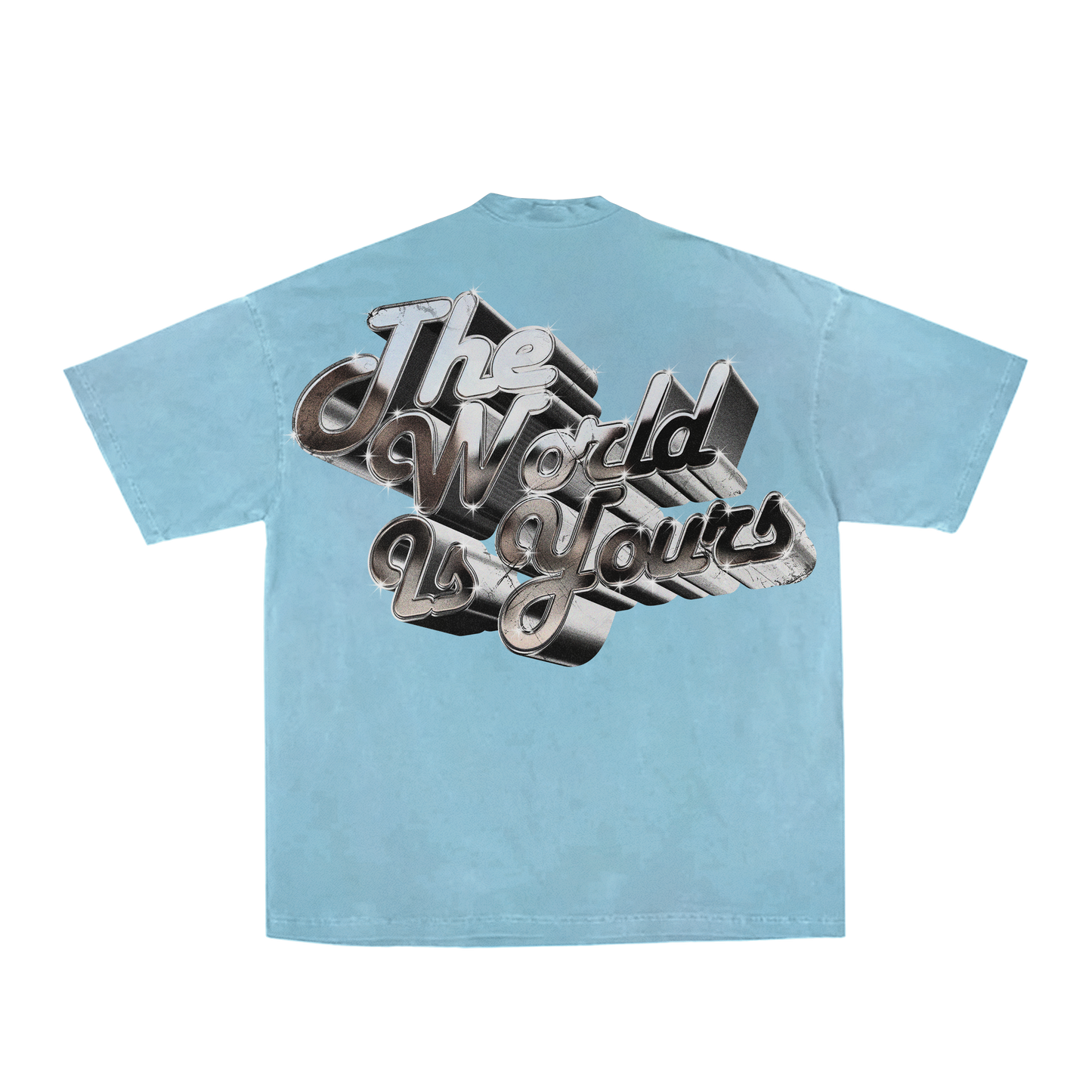 Chambray "The World Is Yours" Tee