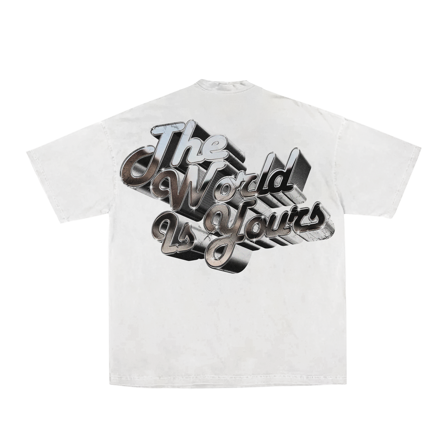 White "The World Is Yours" Tee