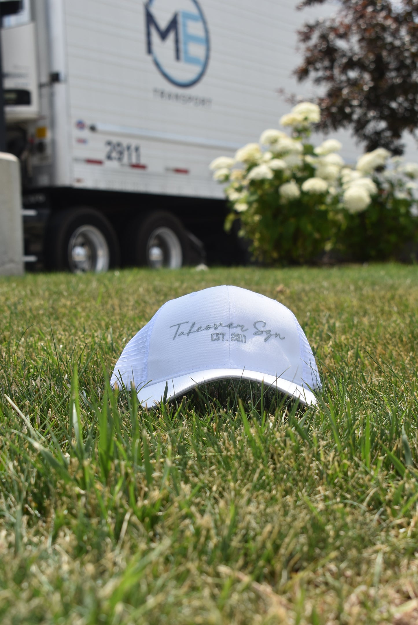 White "Takeover Szn" Trucker Hats