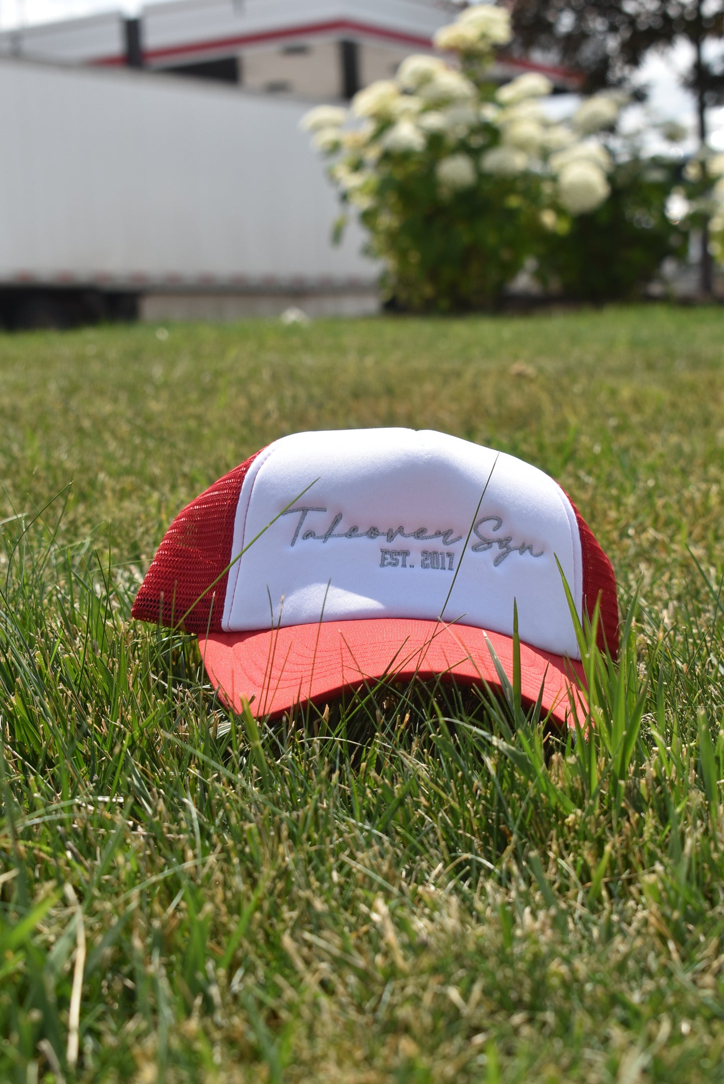 Red "Takeover Szn" Trucker Hat